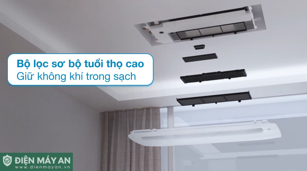 Điều hòa âm trần LG Inverter 18000 BTU 1 hướng thổi ZTNQ18GTLA0